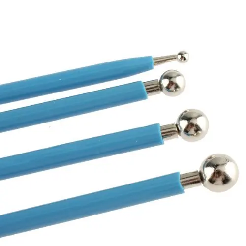 DIY Stainless Steel 8 Size Modelling Tool Ball Clay Plasticine Decoration Tool