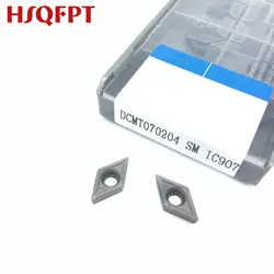 10 шт DCMT070204 SM IC907/IC908 расточка инструменты карбидная вставка для токарного станка машинка для резки ЧПУ Инструменты Tokarnyy