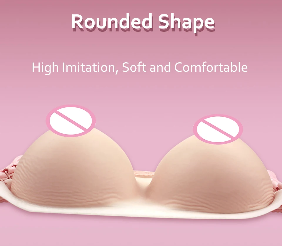 Komaynaly False Boobs Enhancer Silicone Cross Dresser Bra Breast Forms Fake Breast Costume (5)