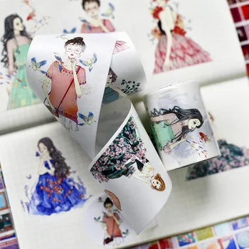 

Special ink 60mm wide Fresh summer girl decoration washi tape DIY planner scrapbooking diary album masking tape escolar