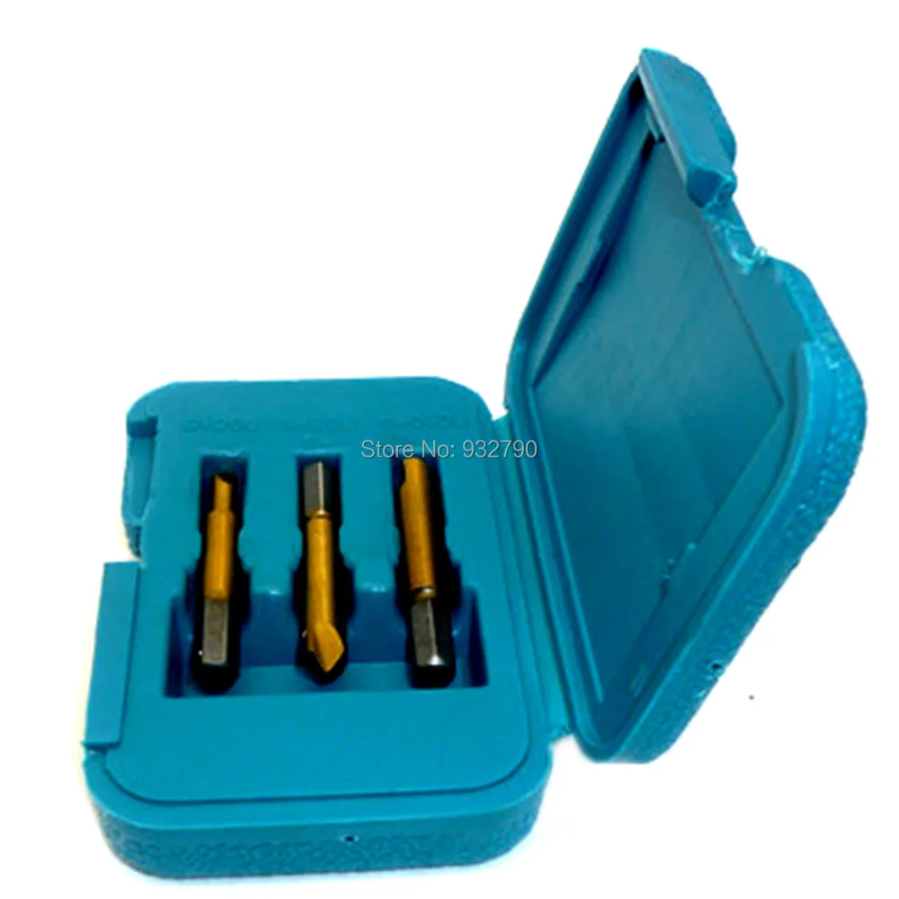 3pcs Ti Rigid Screw Extractor Set Easy Out Removal Broke Bolts Screws