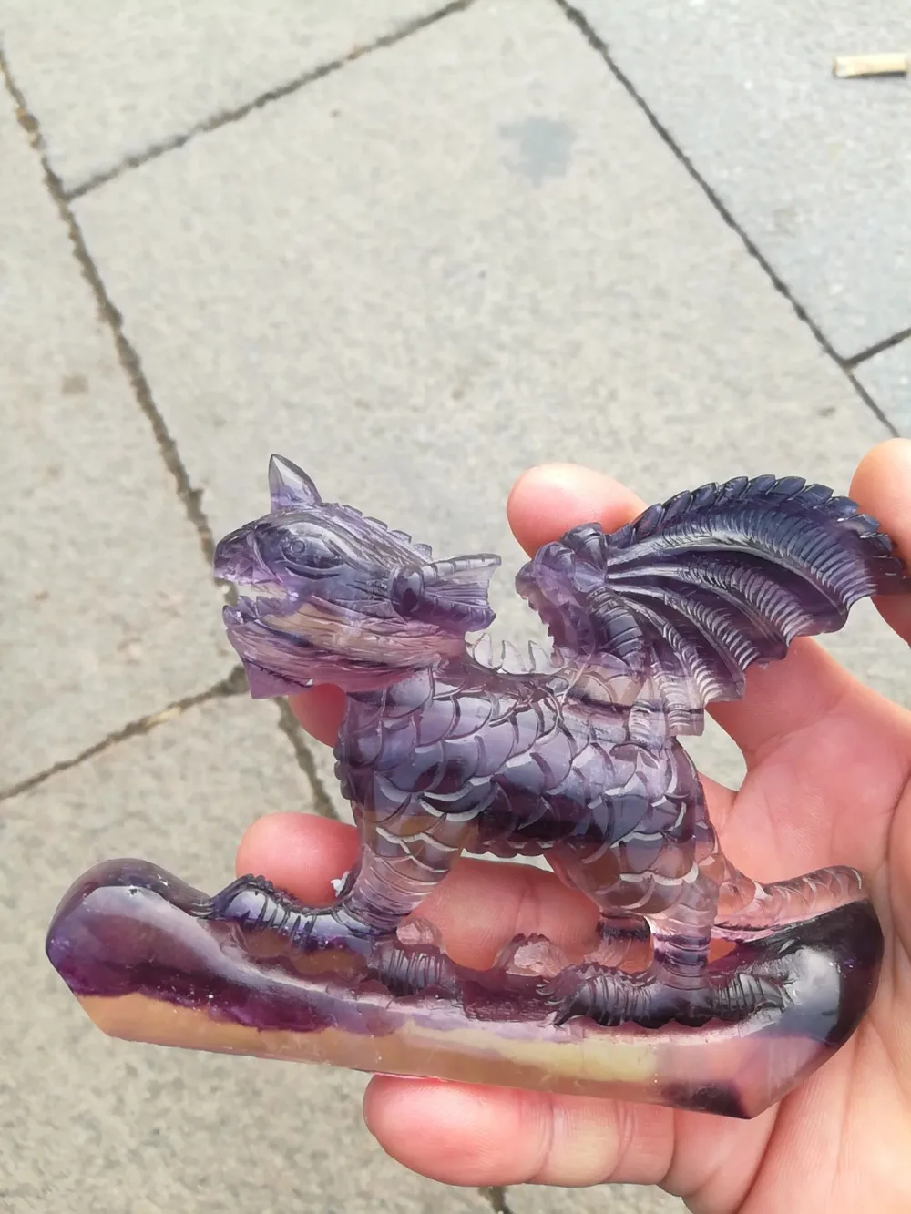 

Natural crystal animal fluorite one-horned dragon domineer