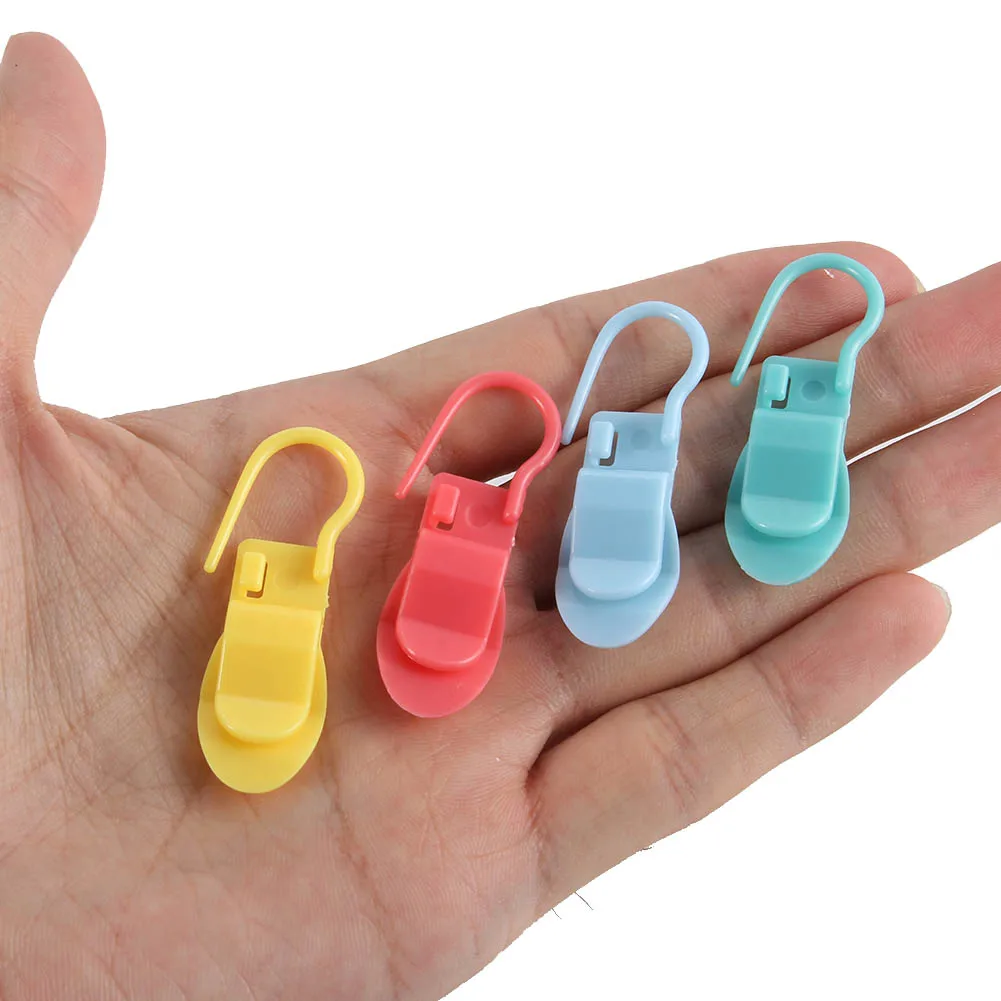 

20Pcs Knitting Crochet Locking Stitch Needle Clip Markers Holder Tools TN88