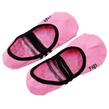 Женские носки для йоги, Нескользящие хлопковые носки для фитнеса, балета, упражнений, массажа для йоги, балета, батута, черный/фиолетовый/синий/розовый