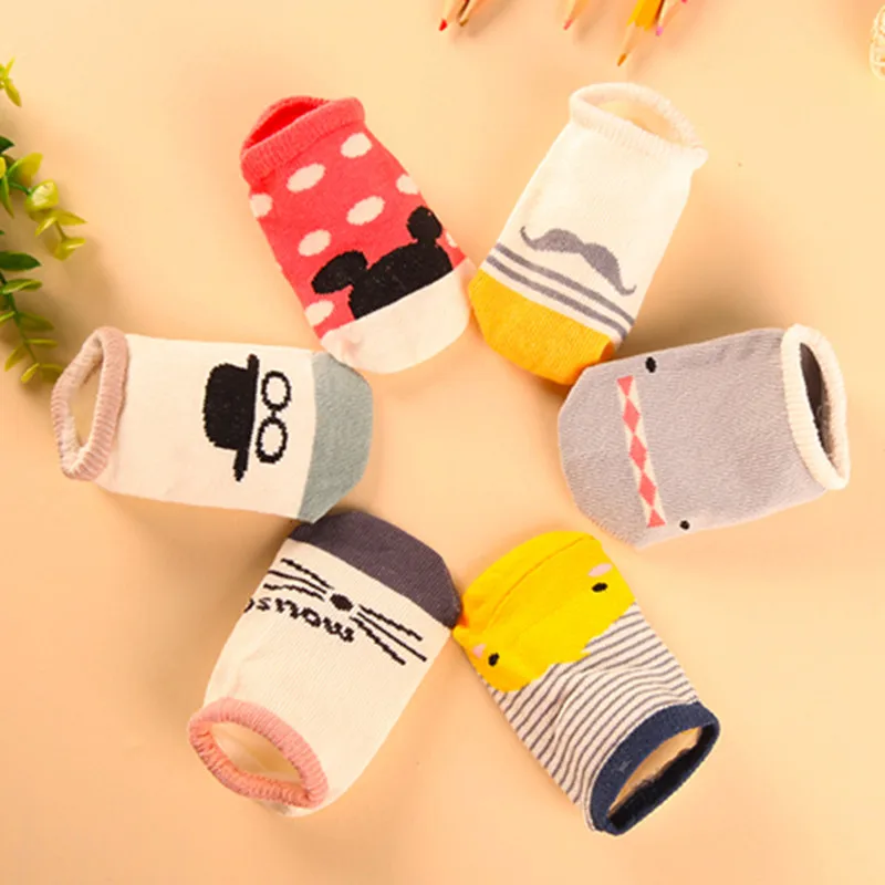 

0-4 year old New baby cartoon children cotton baby non-slip floor boat socks