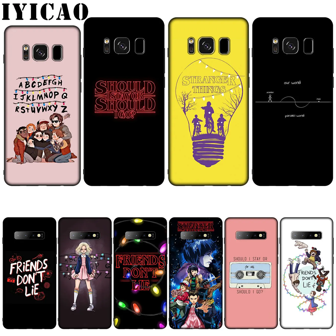 Силиконовый мягкий чехол IYICAO для Samsung Galaxy S10 S9 S8 Plus S6 S7 Edge S10e E|Бамперы| |
