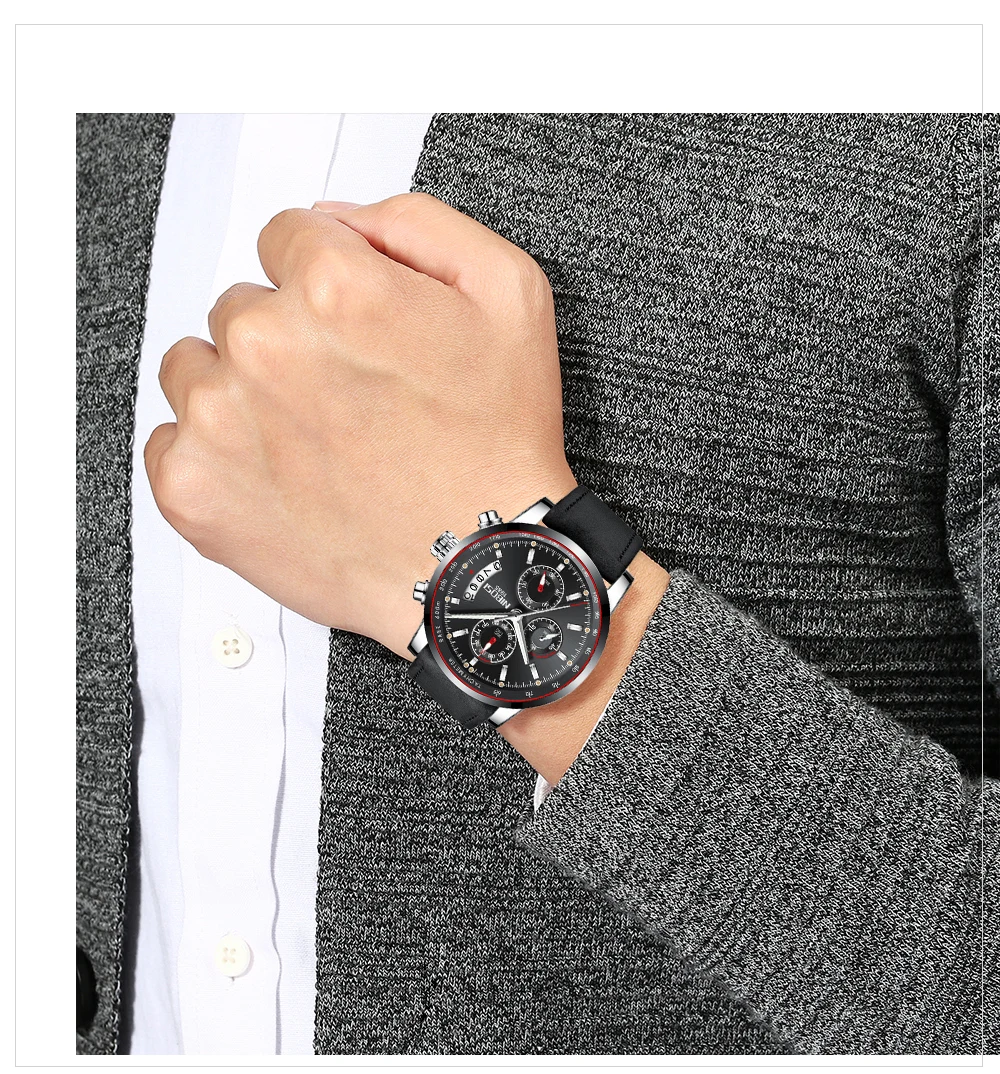 NIBOSI Uhren Herren Quarz Chronographen Analog Watch Men Stainless Steel Top-marke Luxus Leather Watches Sport Relogio Masculino (18)