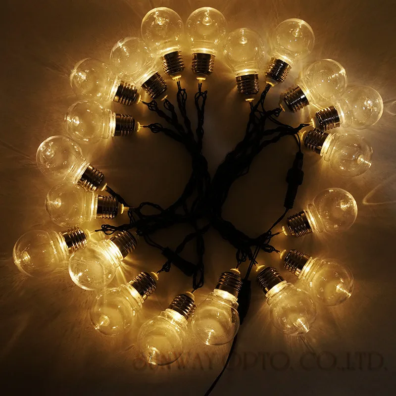 String Lights Festoon Wedding Party  Xmas Fairy String Lamp 6M 20LED Globe Decor 