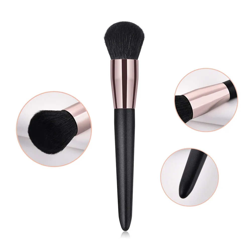 

New 1Pcs Wooden Foundation Cosmetic Eyebrow Eyeshadow Brush Makeup Beauty Tool Blending Beauty Make Up Pincel Maquiagem