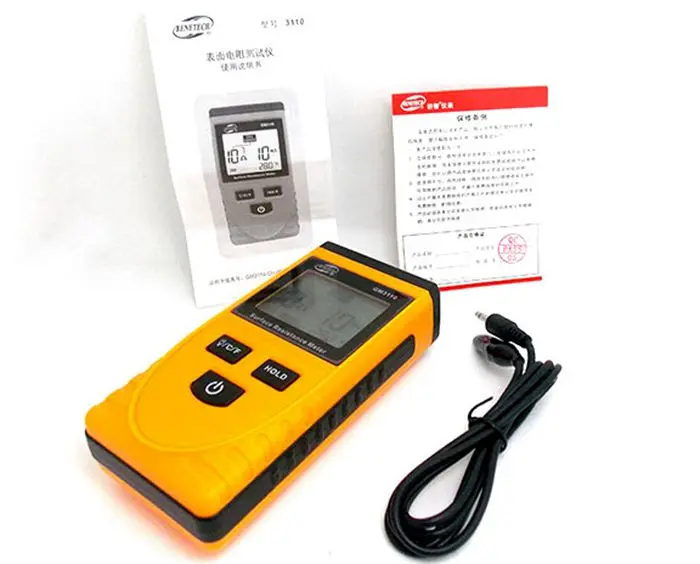 ESD Tester GM3110 Digital Surface Resistance Tester Digital Multimeter Electrostatic Analyzer Multimeter Digital Tester ESD Tester GM3110 Digital Surface Resistance Tester Digital Multimeter Electrostatic Analyzer Multimeter Digital Tester