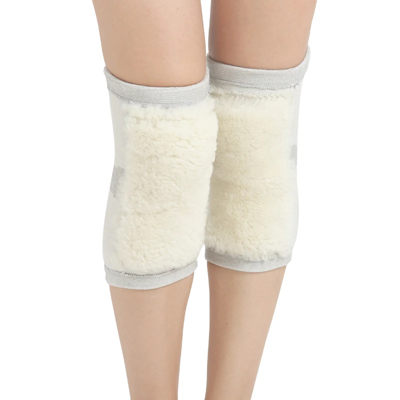1 Pair Outdoor Sports Warm Knee Pads Protector Protective Elastic Wool
