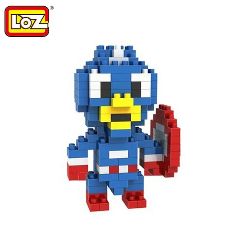Kopen LOZ NanoBlocks Cartoon Leuke Diamond Bouwstenen intellectuele power captain america actiefiguren Onderwijs Kinderen Speelgoed Gift
