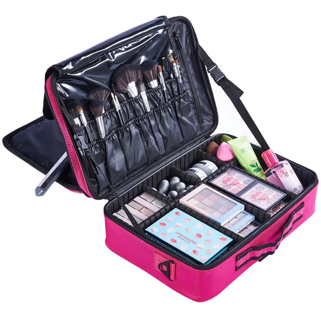 Бренд макияж коробка художника Профессиональная Красота косметички Макияж сумка тату ногтей многослойный ящик для инструментов сумка