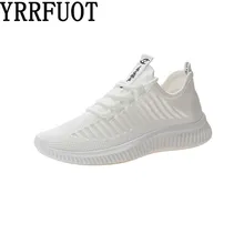 YRRFUOT Casual Shoes For Women Lace-up Comfortable Breathable Woman Fashion Flyknit Sneaker Zapatillas Hombre Moda Mujer 2019
