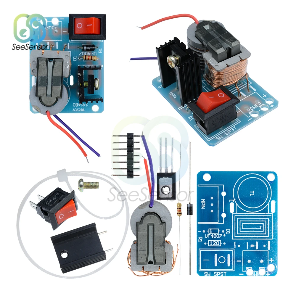 

15KV High Frequency DC High Voltage Arc Ignition Generator Inverter Boost Step Up Transformer Electronic Parts Suite DIY Kit