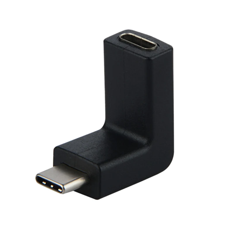 90 градусов угол конвертер адаптер USB 3,1 Тип C папа-мама USB-C конвертер адаптер 10 Гбит/с высокоскоростной передачи