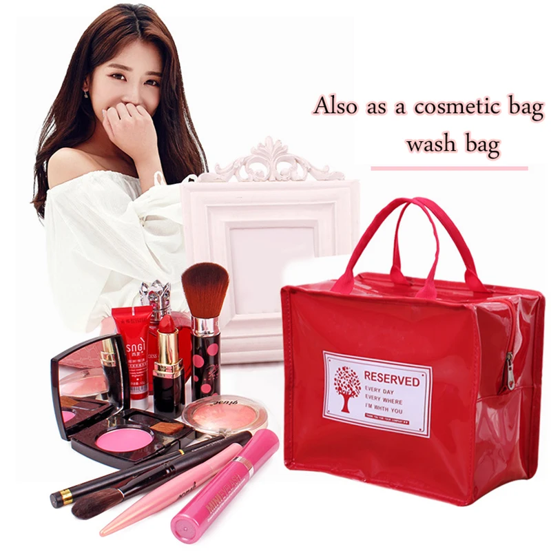 المكياج حقيبة أزياء النساء حقيبة مستحضرات التجميل للماء بو المحمولة غسل أكياس المنظم متعددة الوظائف الجمال الأسود حالة حقيبة مستحضرات تجمي...