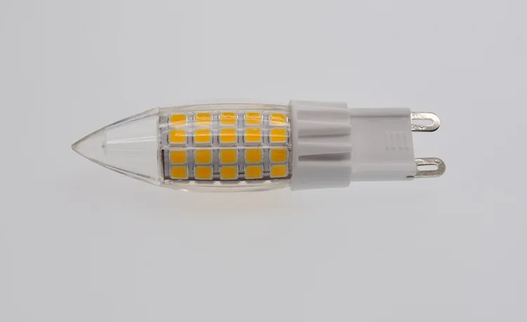 5 шт. 5 Вт G9 Булавки SMD2835 crystal led лампы, 51 светодиодов, светодиодная хрустальные люстры лампы AC220V 240 В энергосбережения 360 градусов