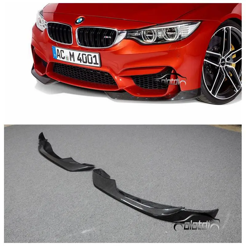 

Car Styling AC Style For BMW F80 M3 / F82 M4 2015-2018 Carbon Fiber Front Splitter Lip 2PCS