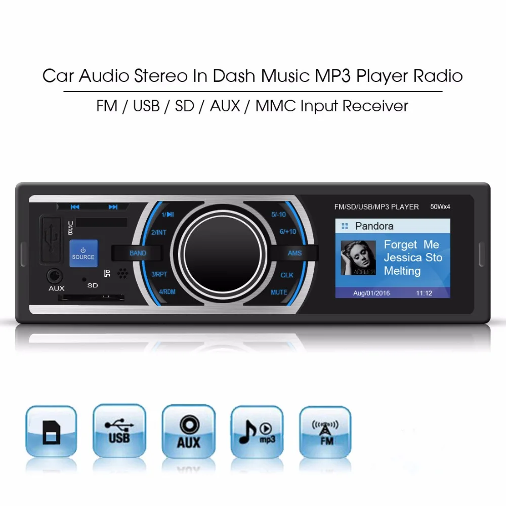 Buy MP3 Car Radio Player Color LCD Display In Dash