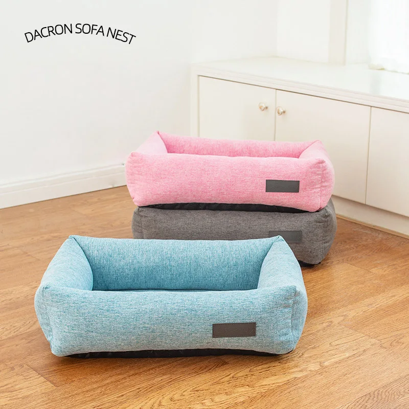 

High Quality Dog Bed Kennel Soft Pet Sofa House For Puppies Washable Teddy Mats Super Comfy Pet Bed Cat Pad Cushion