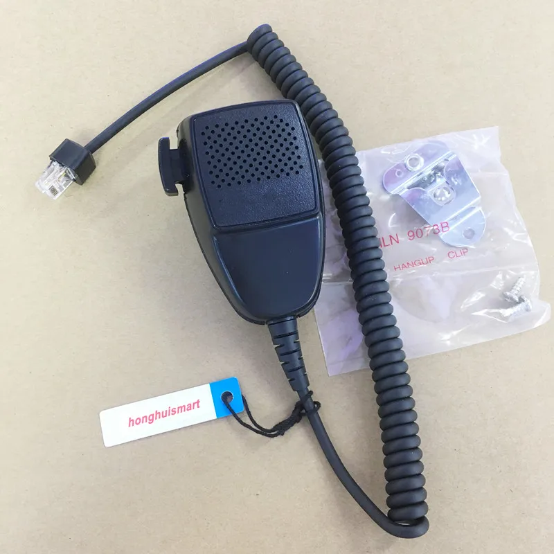 

honghuismart Black HMN3596A Handheld Speaker MIC 8 pins for motorola car mobile radio GM300,GM3688,GM3188,GM950,GM338 with clip