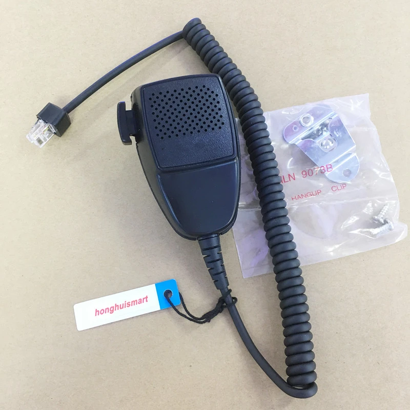 honghuismart Black HMN3596A Handheld Speaker MIC 8 pins for motorola car mobile radio GM300,GM3688,GM3188,GM950,GM338 with clip best walkie talkie