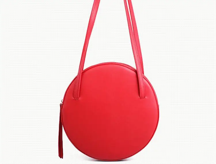 women's round bags leather circle box handbags messenger bag for lady causal shoulder bags portable bag (14)