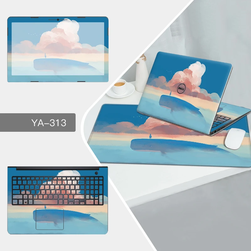

Laptop Sticker Mouse Pad Sets Skin for Dell 13D 13 7353 7000/11B 11 3152 3000/Vostro 14 5459 5000/for inspiron 14 5459 5000 Case