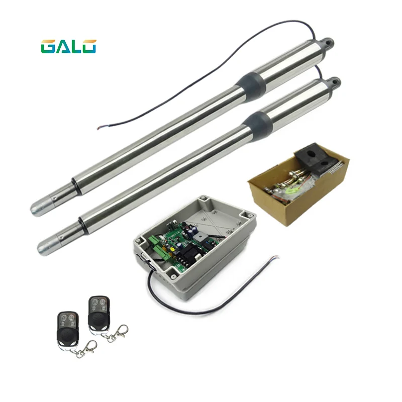 

AC/DC 24V Input Voltage Electric Linear Actuator 300kgs Engine Motor System Automatic Swing Gate Opener + 2 remote control