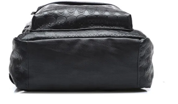 Женская кожаная сумка anawishare рюкзак черный череп заклепки школьные сумки для подростков женский туристический рюкзак пакет Mochilas Femininas