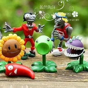 

Global free postage Super cheap Plants vs zombies toy doll model Peashooter Sunflower
