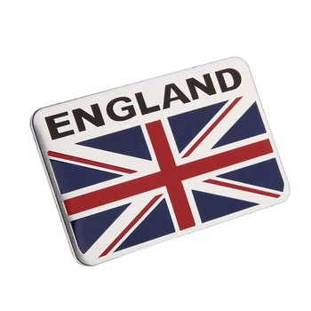 

8*5CM Metal Rear Trunk Sticker Car Badge Accessories for Flag of England Logo Emblem for Mercedes Benz W211 BMW e46 Honda Toyota