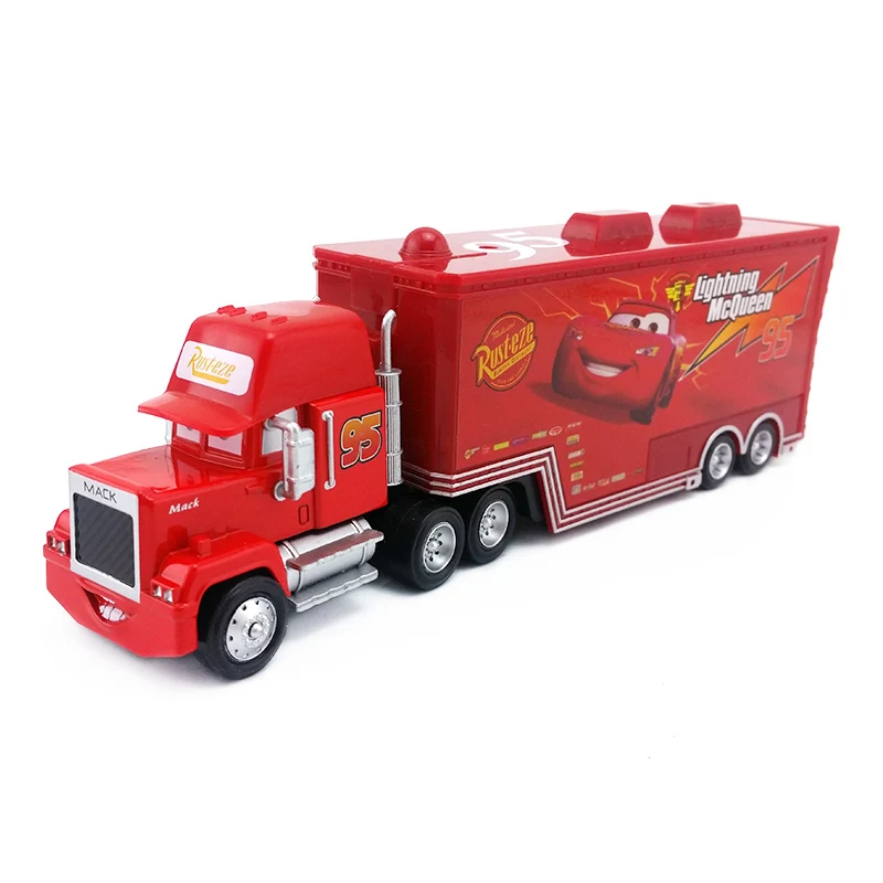 Disney Pixar Cars Mack Lightning McQueen& Чико Хикс& Король& Сказочный Хадсон грузовик игрушечный автомобиль 1:55 подарок для детей - Цвет: Mack Truck Uncle