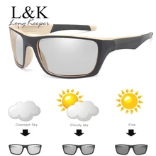 Поляризованные фотохромные солнцезащитные очки для мужчин, для вождения, хамелеон, солнцезащитные очки для мужчин, день, ночное видение, для водителя, UV400, очки с держателем линз, Sol Hombre