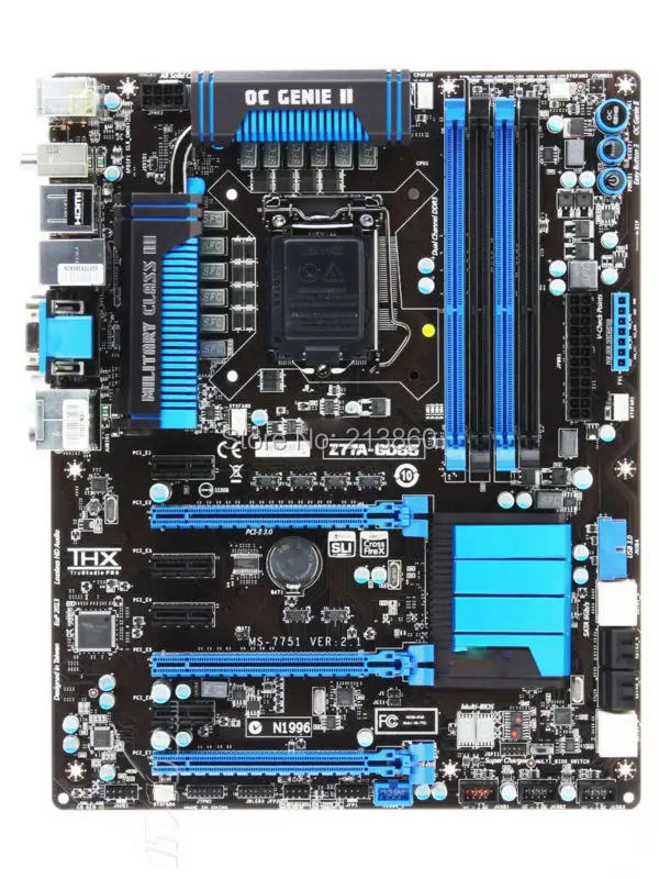 Z77A-GD65 настольных материнских плат Socket 1155 DDR3 32 ГБ доска хорошо испытанная