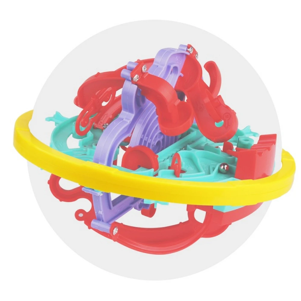 

1PC Maze Ball Game 3D Labyrinth Globe Toys with 100 Challenging Barriers for Children Space Training Imagination Education Toy