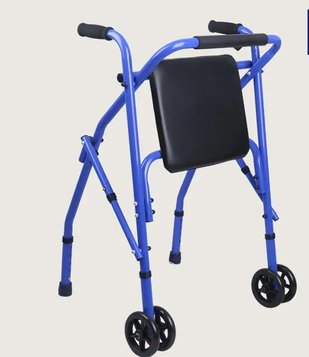  The old man to help train operation can sit folding portable walking car aluminum alloy help step w