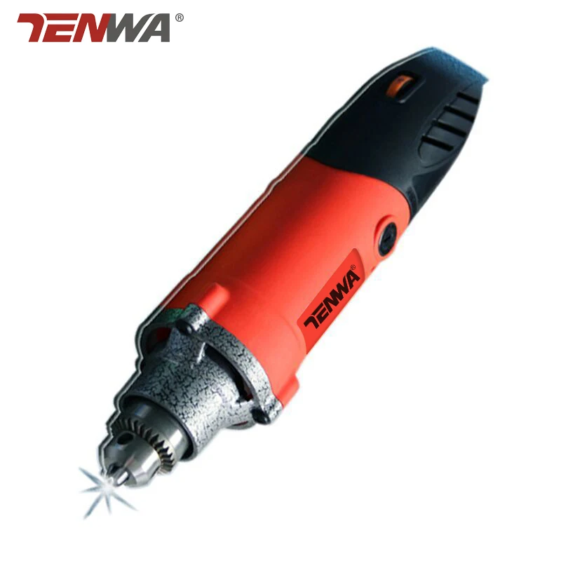 Tenwa 220V электрический Dremel вращающийся инструмент с переменной скоростью домашний многофункциональный мини-дрель электроинструмент - Цвет: red