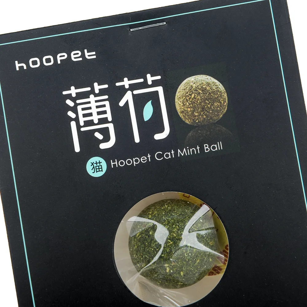 Hoopet игрушка для кошек мячик натуральная кошачья мята зеленый шар погоня за