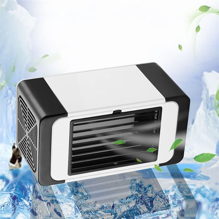 

New 5W Mini Air Cooler 1PC USB Mini Air Cooler Household Desktop Computer Small Fan Mute Refrigeration 0702#30