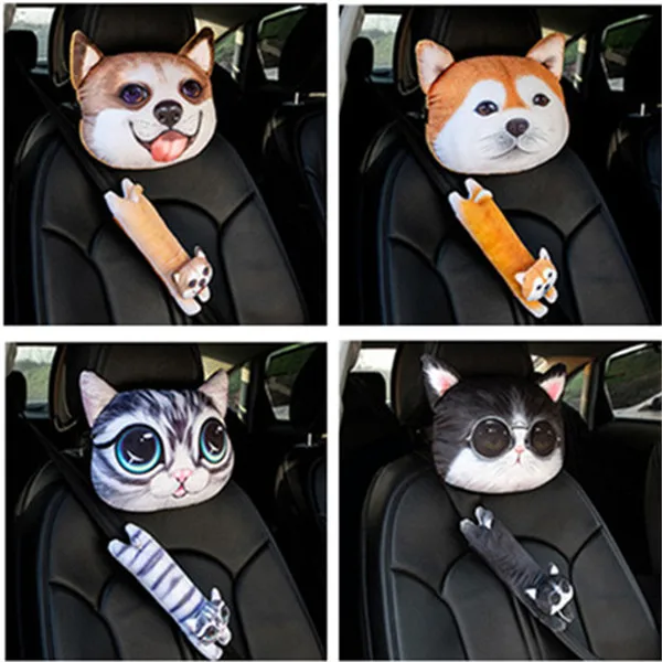 Car Seat Belt Cover Seat Pillow (1)