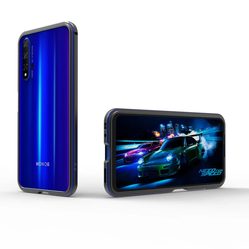 Чехол для huawei Honor 20, глянцевый алюминиевый бампер для телефона, чехол для huawei Honor 20, металлический каркас, защитный чехол s