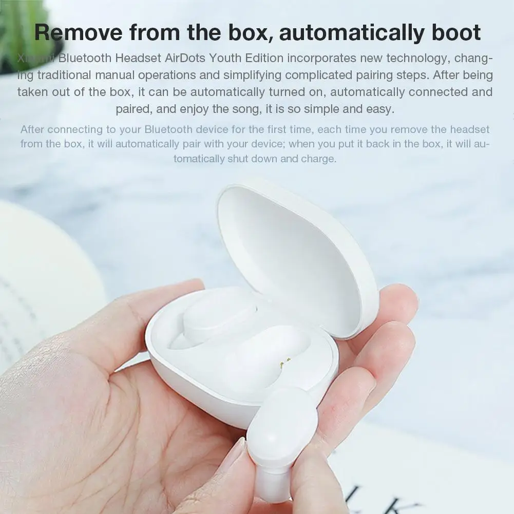 Универсальные bluetooth наушники для Xiaomi Airdots Youth Version Спортивная портативная