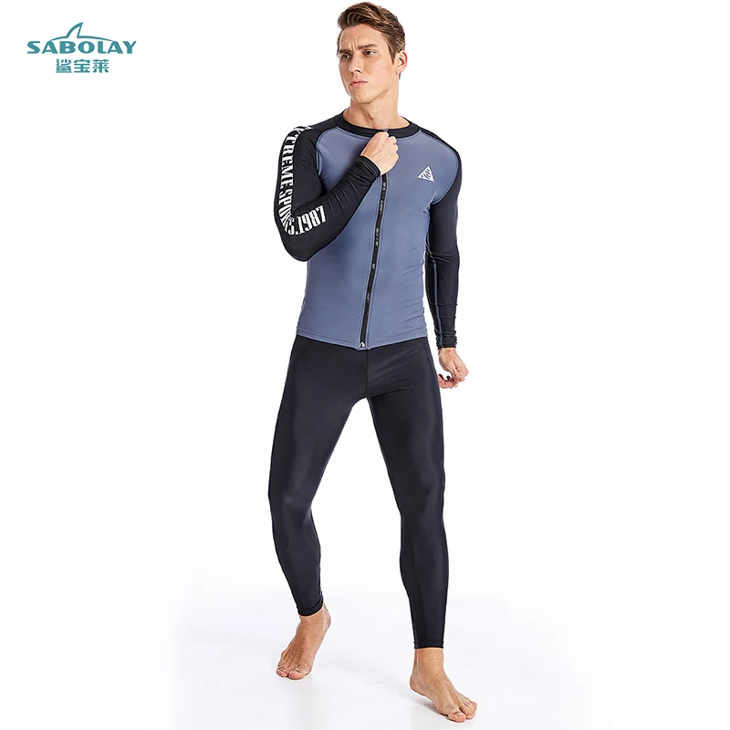 Buy SABOLAY Diving suit Men Two piece 82Nylon+18