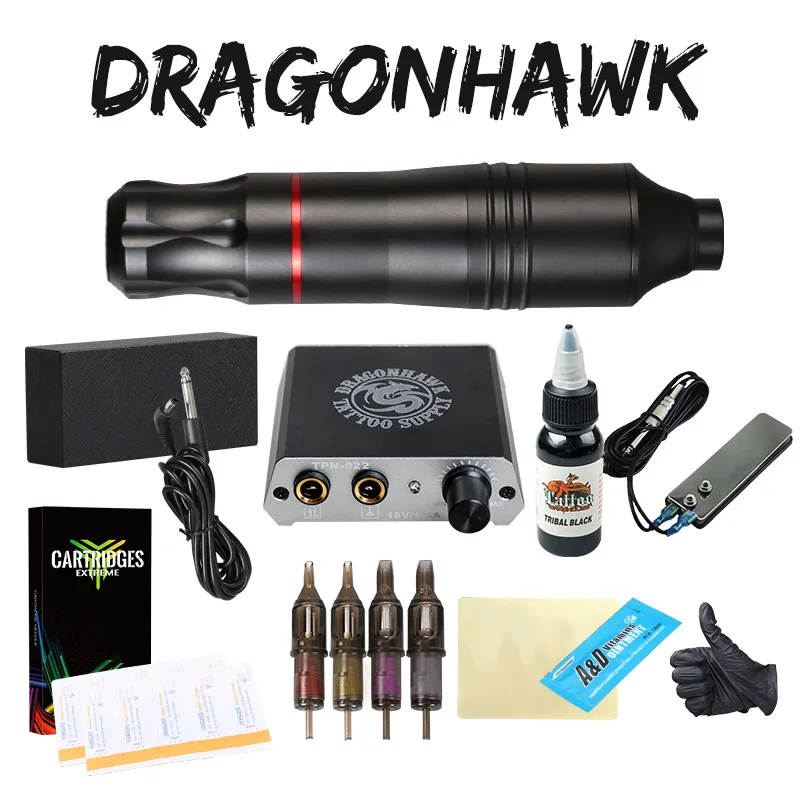 

Tattoo Permanent Makeup Pen Kit Rotary Machines Set Mini Power Immortal Pigment Tattoo Cartridge Needles Supply