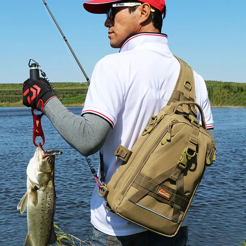 Billig Männer Brust Tasche Wandern Schulter Sling Pack Reise Camouflage Camping Taille Taschen Bergsteigen Radfahren Blaso Mochila Sport XA839WA