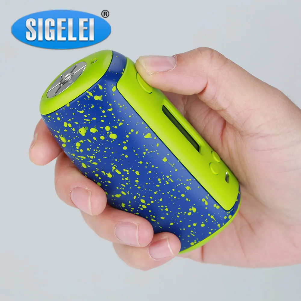 

New Mod Original Sigelei Swallowtail 75A TC Box MOD Max 75W Output No 18650 Battery Box Mod Max 2.5A Charging E-cig Vape Box Mod