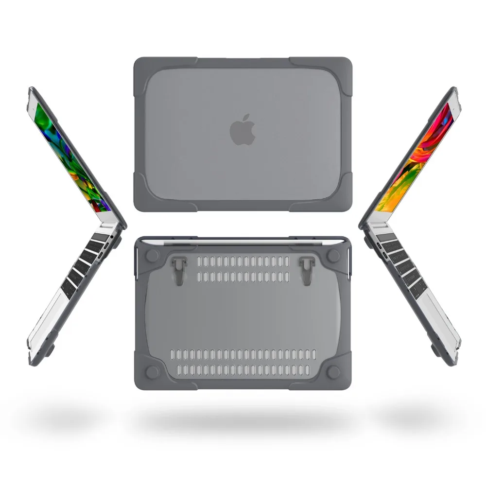 GOOYIYO 2018 Новый чехол Funda Твердый из поликарбоната с подставкой для Macbook Air Pro retina 11 12