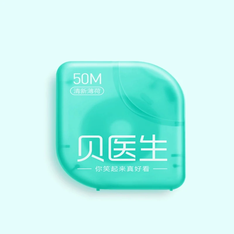 Зубная нить Xiaomi Doctor B зубная со вкусом мяты 50 м палочка для ухода за полостью рта с